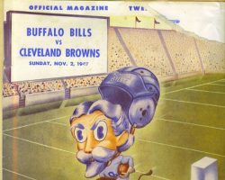 1947 Buffalo Bills vs Cleveland Browns program Bills 11-2-47