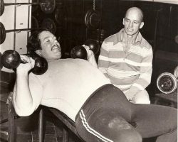 Don Reinhoudt with Harold Leach