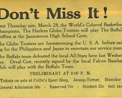 1946 Harlem Globetrotters ad Globetrotters 3-28-46