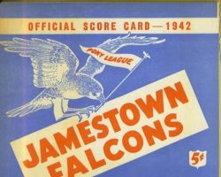 1942 Jamestown Falcons program cover Jamestown Falcons 1942 program cover