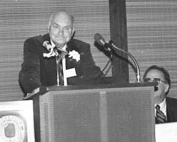 Lyle Parkhurst at his 1982 CSHOF induction.
