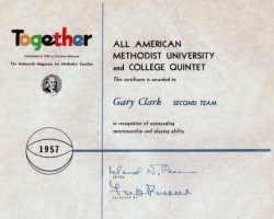 Methodist All-American, 1957.