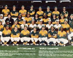 1973 World Champion Oakland Athletics. Irv Noren is in second row, fourth from right. 1973 Oakland A' s.