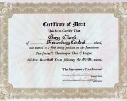 Post-Journal All-Star, 1950-51.