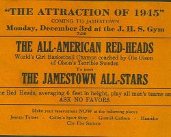 1945 Red Heads basketball ad Red Heads (3)