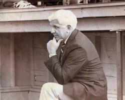 Russ Diethrick at College Stadium, 1983.