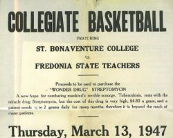 1947 Basketball benefit poster basketball 3-13-47