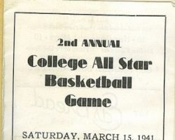 1941 basketball benefit program cover basketball 3-15-41 cover