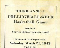 1942 Basketball program page 1 basketball program 3-21-42 p1