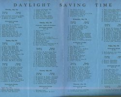 1941 Spring Bowling Tournament schedule bowling tourney May 1941 schedule