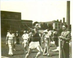Brad Rendell, 1936, at the Regional Olympic Trials in Buffalo, NY.