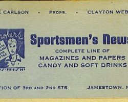 1940 business card (front) business card 1940 (front)
