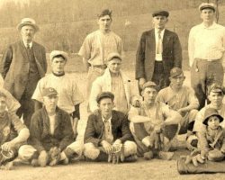 Joe Nagle - bottom row, last player on right (behind batboy) - Grassflat, PA - circa 1922 Joe Nagle 1922