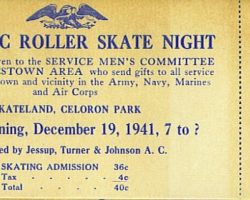 1941 Roller Skate Night roller skating 12-19-41