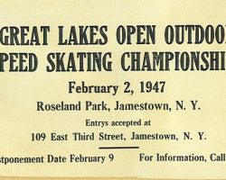 1947 skating contest ad skating 2-2-47