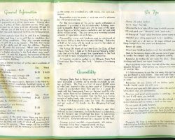 1947 Allegany State Park winter sports guide inside pages skiing ASP 1947 inside