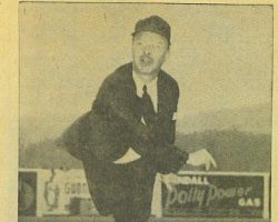 1941 Mayor Roberts throws first pitch at Municipal Stadium stadium opening 5-6-41