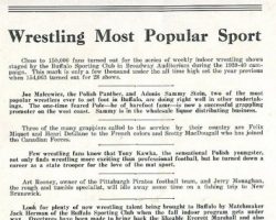 1940 wrestling program page 1 wrestling program 1940 p.1