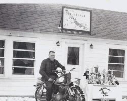 Chuck Boehler at the Chautauqua Lake Cyclists Motorcycle Club Chuck Boehler CLM MC