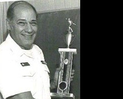 Frank Pischera with  trophy