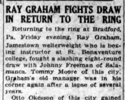 <em>Jamestown Evening Journal,</em> July 6, 1929. Jamestown Evening Journal, July 6, 1929.