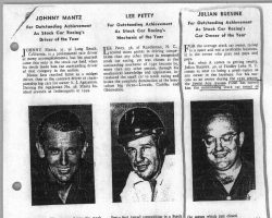 Julian Buesink, NASCAR car owner of the year, 1950. Misc3