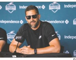 Nick Sirianni at July 2026 press event.