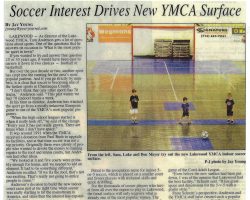 Soccer Interest Drives New YMCA Surface. July 24, 2014.