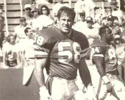 Shane Conlan with Buffalo Bills, 1991.