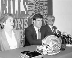 Conlan and parents, 1987.