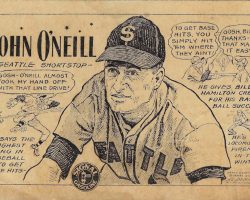 Front of John O'Neil 1947 Seattle postcard.