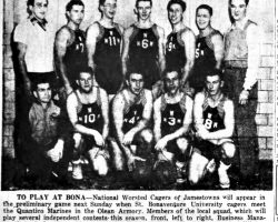 To Play At Bona. Post-Journal (Jamestown), December 9, 1952. To Play At Bona. December 9, 1952.