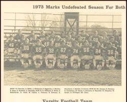 Panama Varsity Football Team. Division Ten Champions. 1973. Varsity Football Team. 1973.