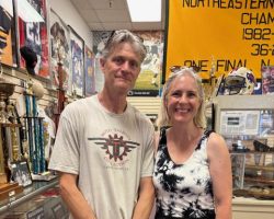Shawn Higbee visited the CSHOF exhibit hall on June 26, 2025 with his sister Bridgette.