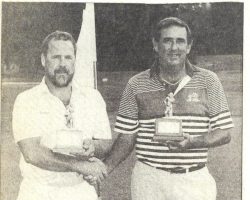 Blueberry Scratch champs Jerry Hall, Bob Gunnell.