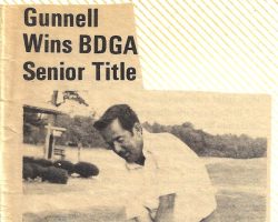 Gunnell Wins BDGA Senior Title.