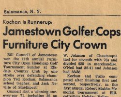 Jamestown Golfer Cops Furniture City Crown.