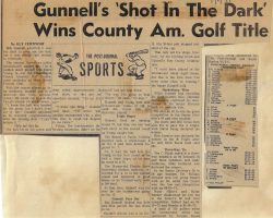 Gunnell's 'Shot In The Dark' Wins County Am. Golf Title. September 2, 1971.