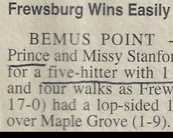 Frewsburg Wins Easily. 1997.