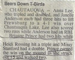 Bears Down T-Birds. 1997.
