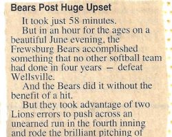 Bears Post Huge Upset. 1997.