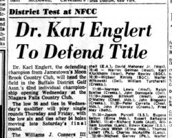 Dr. Karl Englert To Defend Title. July 11, 1965.