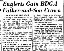 Englerts Gain BDGA Father-and-Son Crown. August 10, 1955.