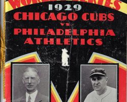 1929 World Series program cover.
