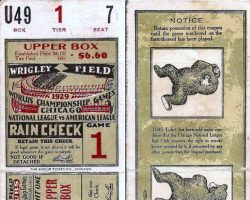 1929 World Series ticket