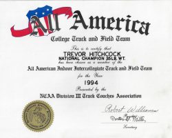 All American Indoor Intercollegiate Track and Field Team, 1994.