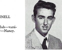 Robert W. Gunnell. Jamestown High School yearbook. 1952.