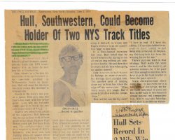 Hull, Southwestern, Could Become Holder Of Two NYS Track Titles. June 3, 1974.