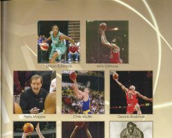 Page from the 2011 enshrinement program of the Naismith Memorial Basketball Hall of Fame . (3)