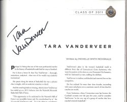 Page from the 2011 enshrinement program of the Naismith Memorial Basketball Hall of Fame . (7)